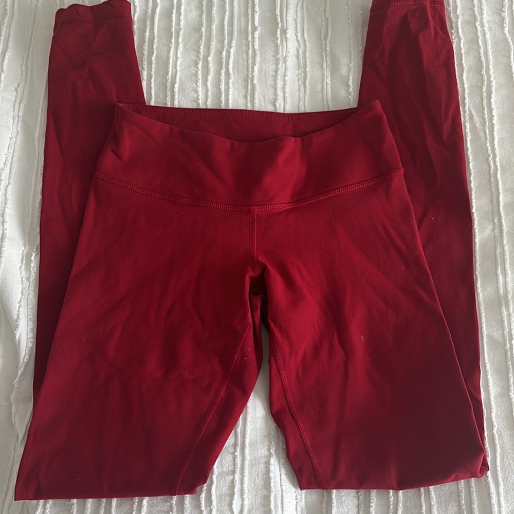 LULULEMON RED LEGGINGS SIZE 4 good condition - Picture 3 of 4